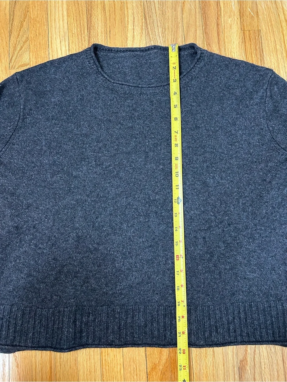 Pura Cashmere Grey Crewneck Sweater